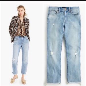 J CREW Slim Broken-In Boyfriend Distressed Jeans Size 31